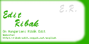 edit ribak business card